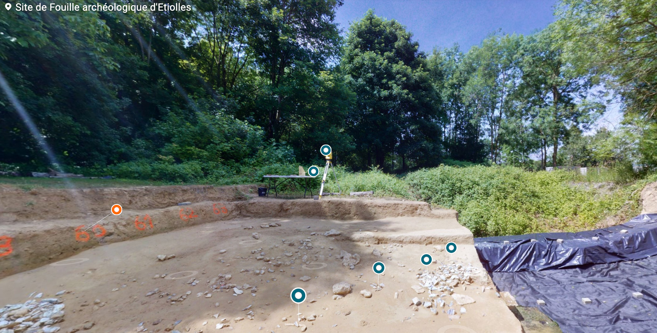 Visite virtuelle chantier Etiolles, 2021