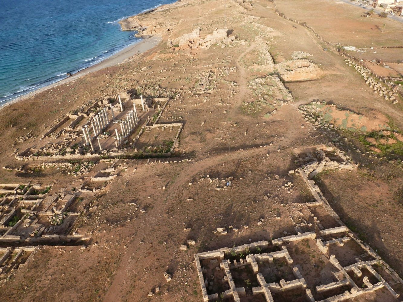 Apollonia-Susa, Libye. Vue aérienne