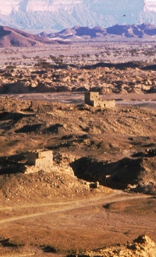 Vue générale de Shabwa, l'antique capitale du royaume du Hadramawt, à l'est du Yémen. Cl. Jean-François Breton