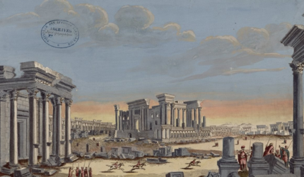 Vue de la Grande Colonnade de Palmyre. 