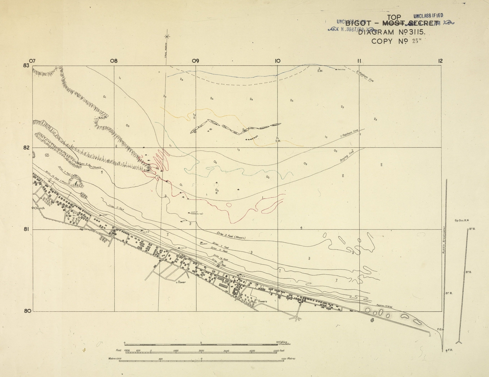Plan d’archive du gooseberry n°5, devant Sword