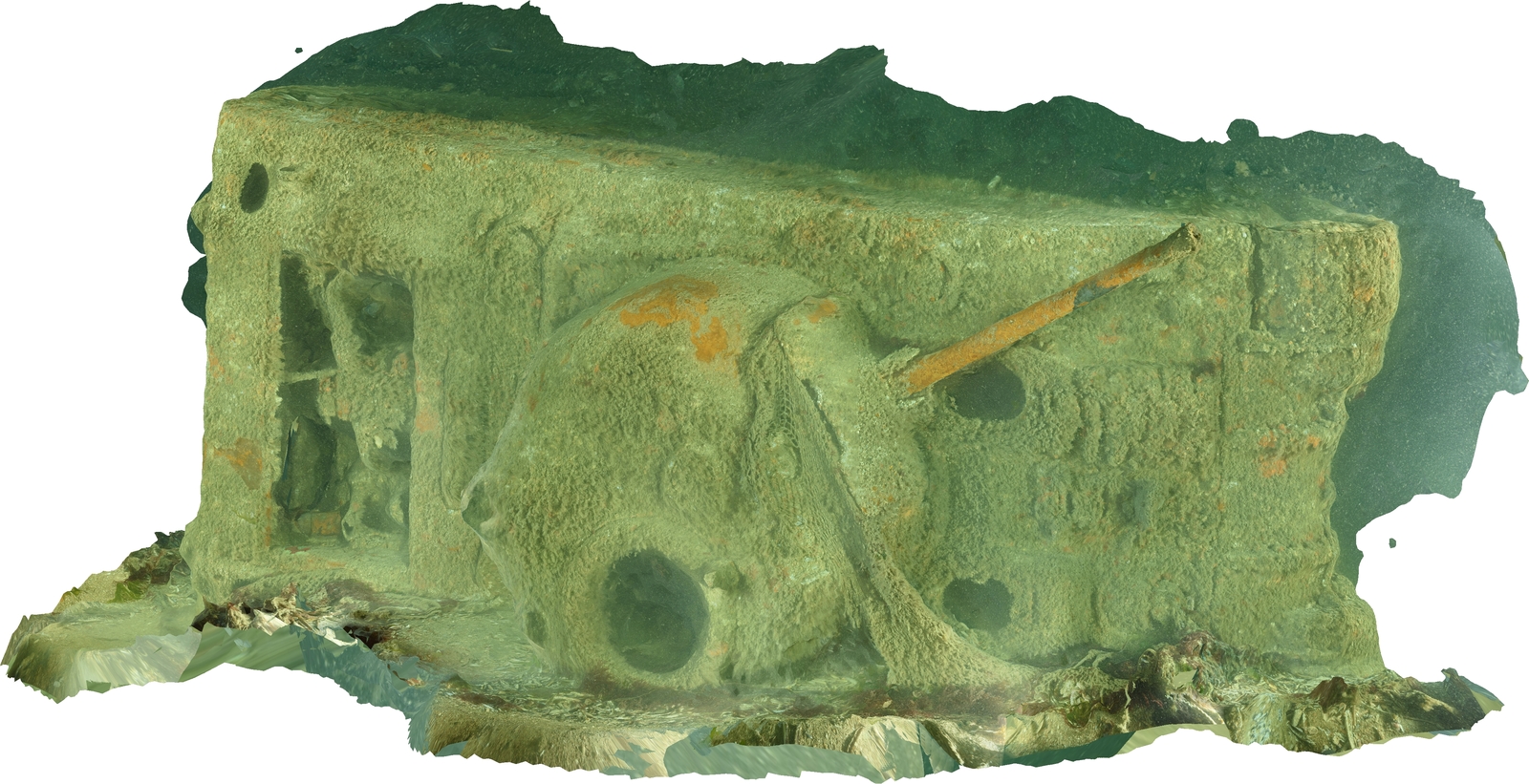 Photogrammétrie 3D d’un char Sherman amphibie au large de Sword Beach