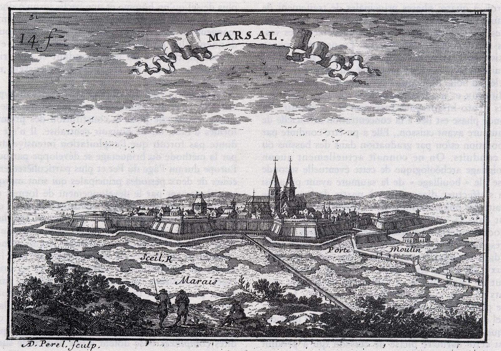 La place de Marsal au XVIIe siècle