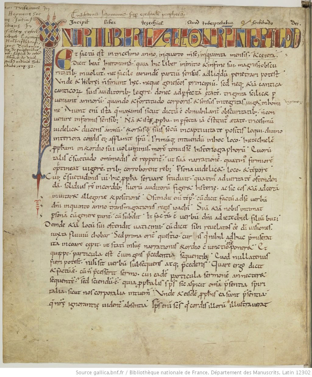 Haymon d'Auxerre, Commentaire sur Ezechiel