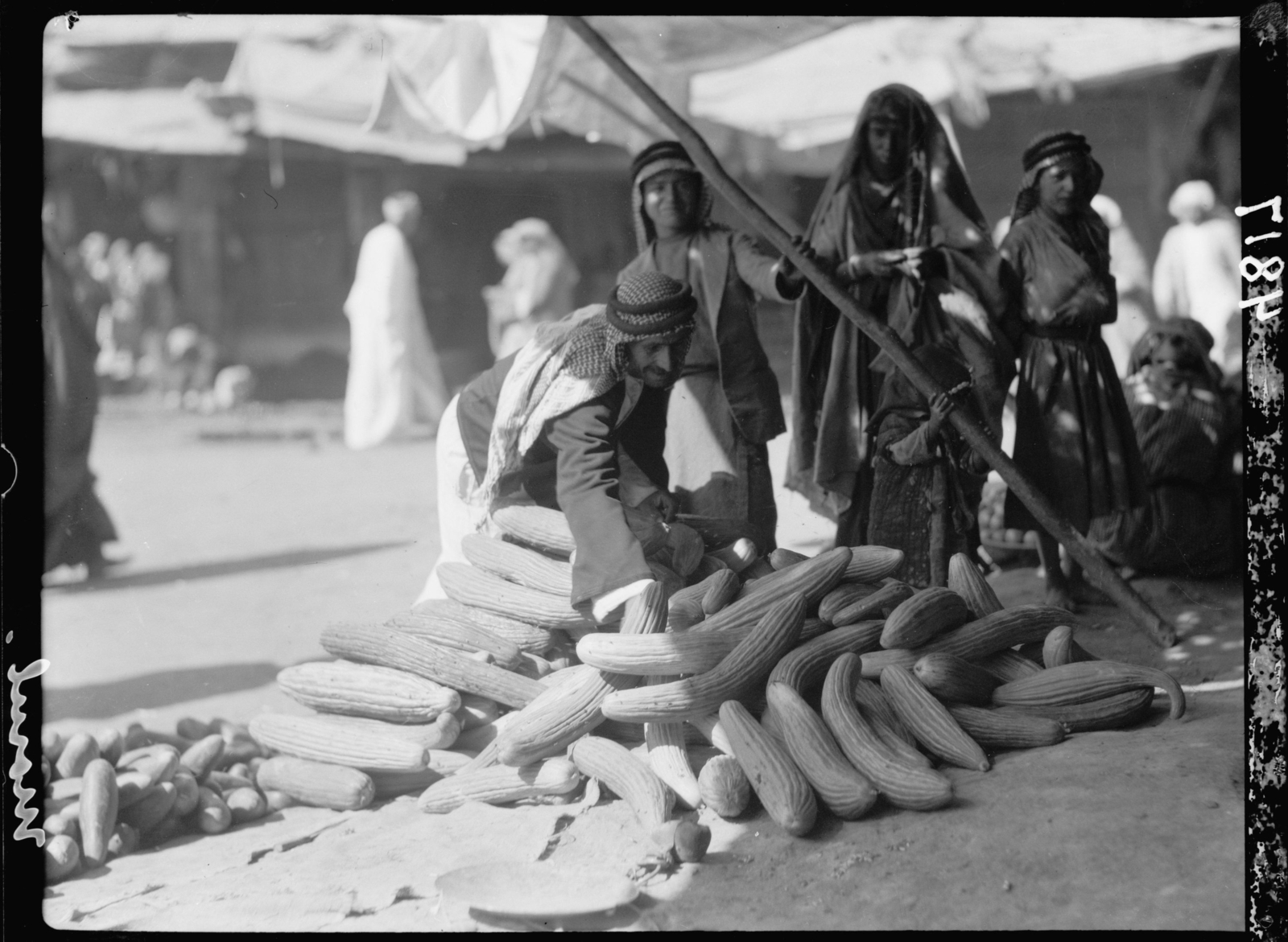 Marché de la vieille ville de Mossoul vers 1932