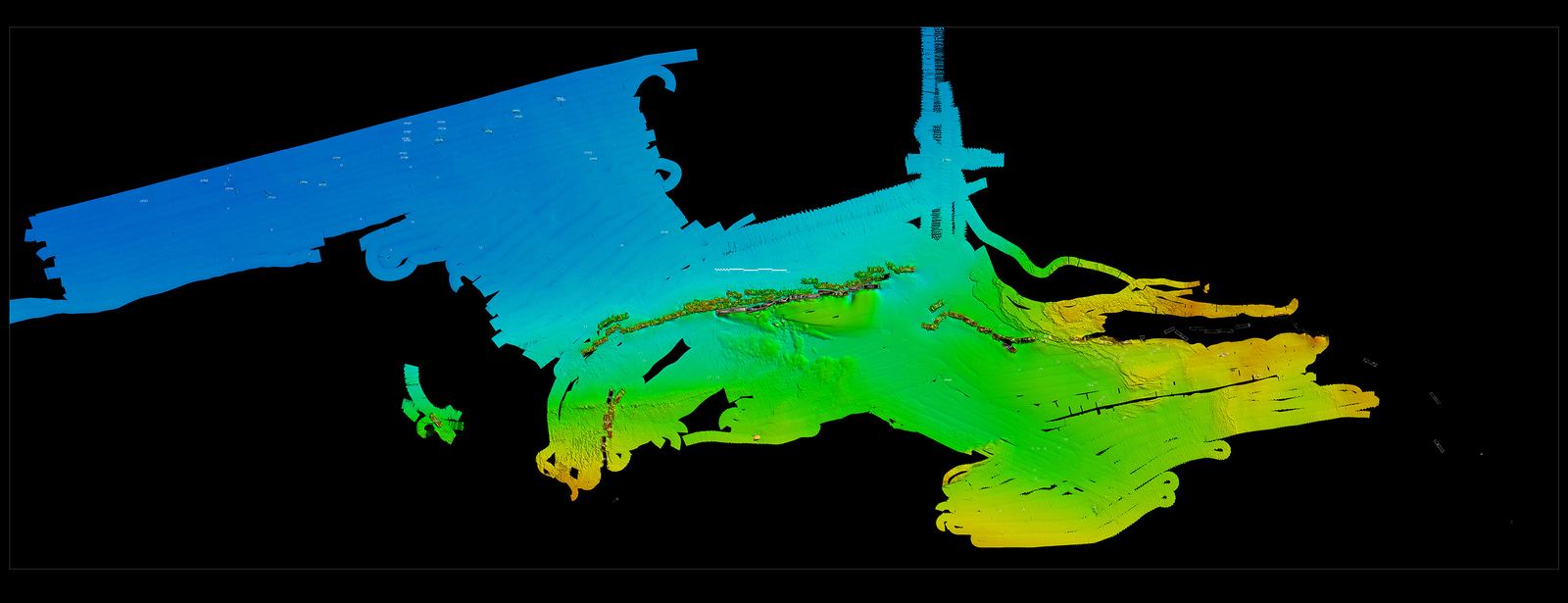 Levé au sondeur multifaisceau des vestiges du Mulberry B