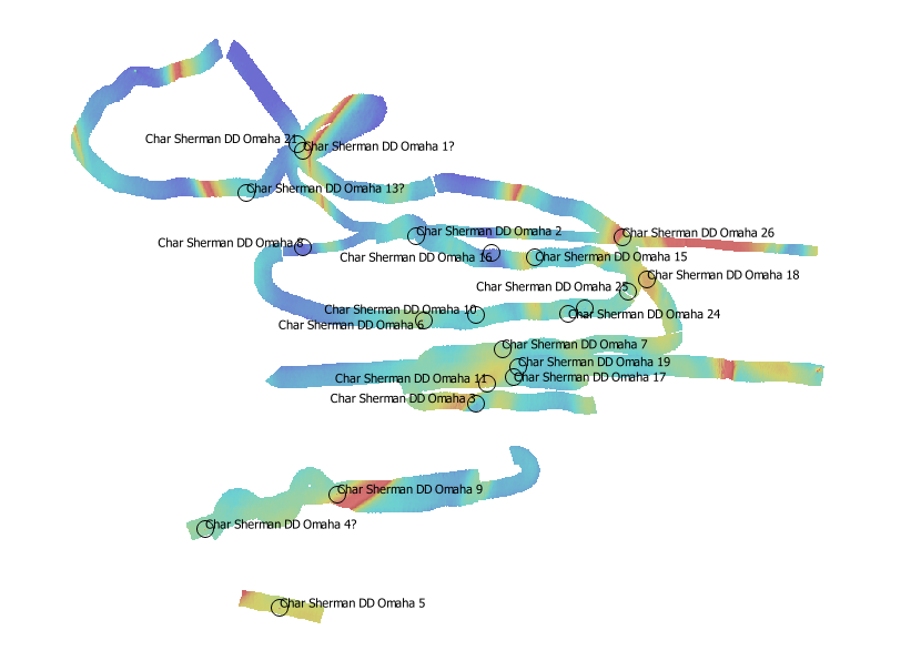Zone couverte lors de la prospection 