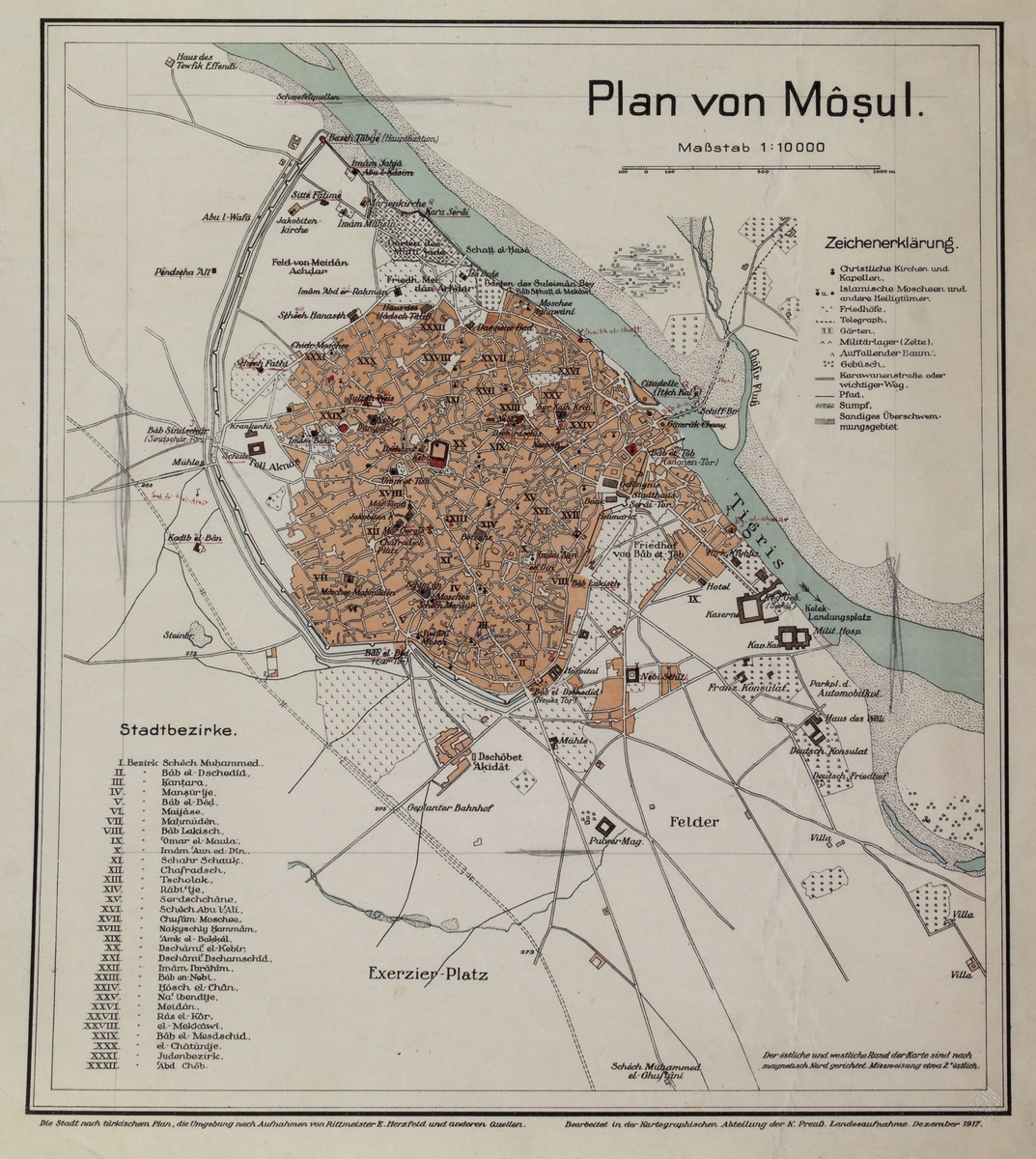 La ville de Mossoul en 1917