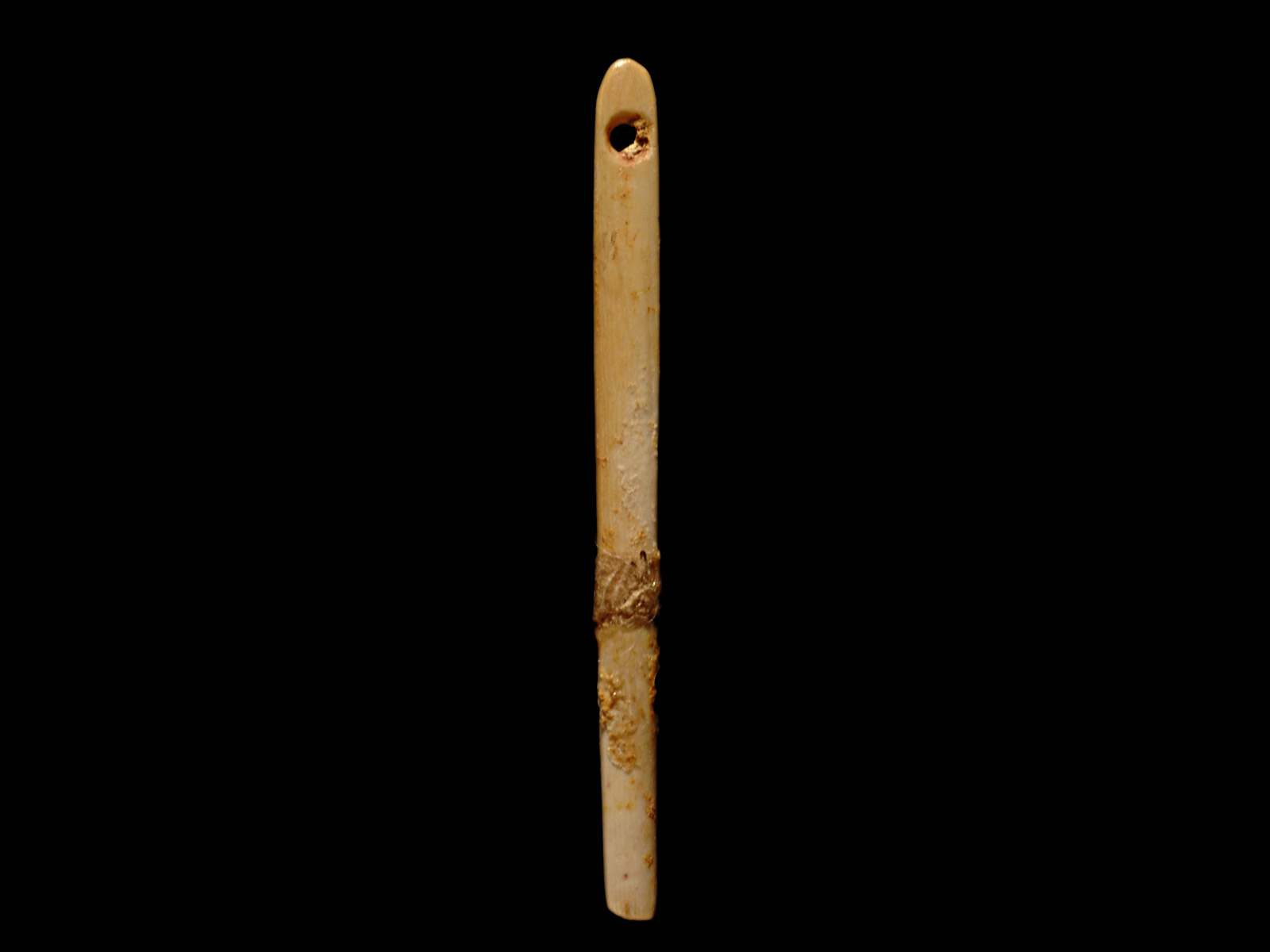 Photographie d'une aiguille à chas de Lascaux
