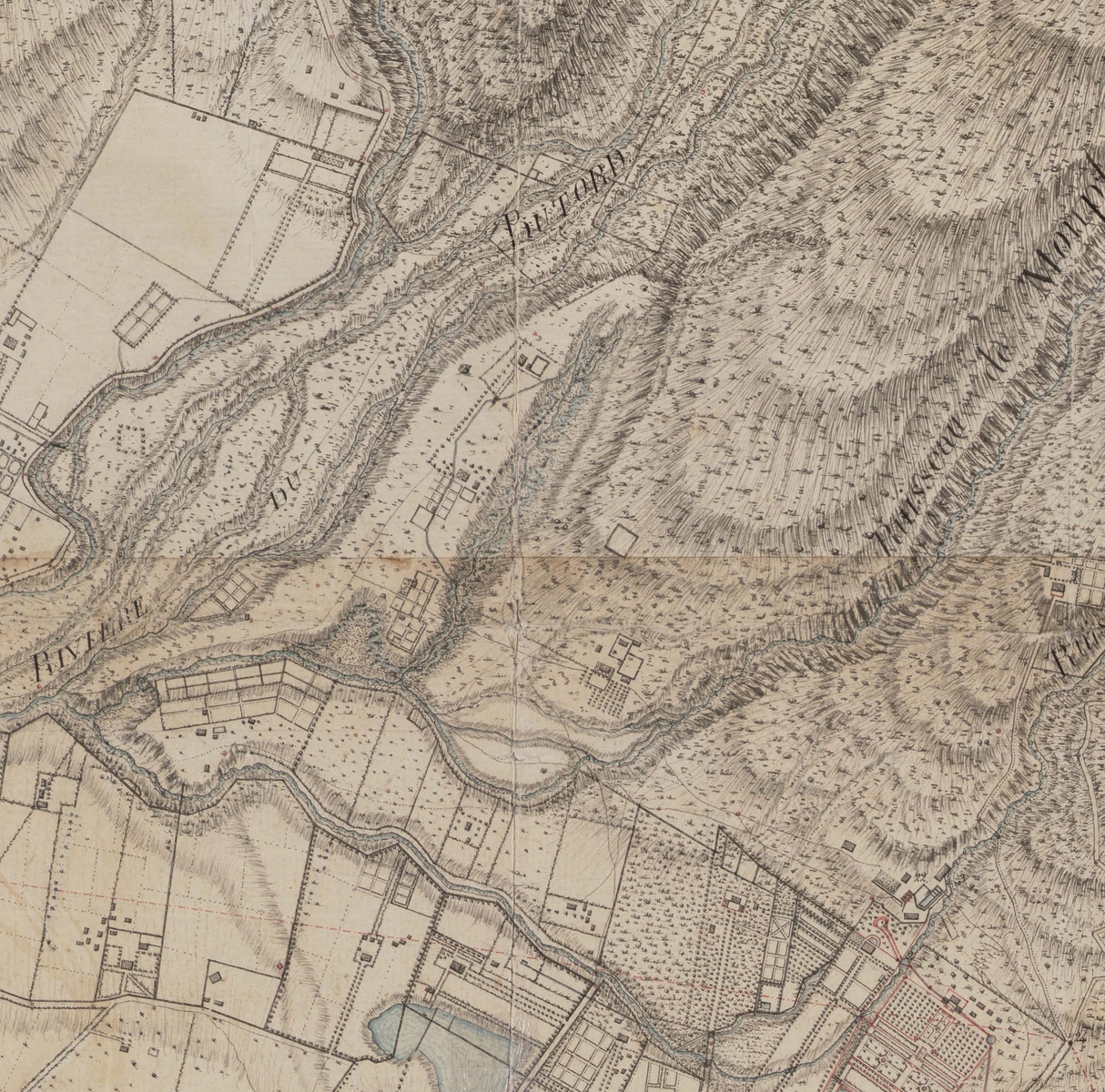 Saint-Denis, La Providence, Chandellier map, 1808, extract