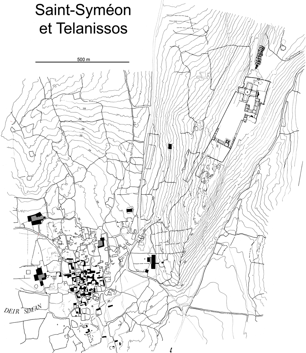Carte de Saint-Syméon et de Télanissos