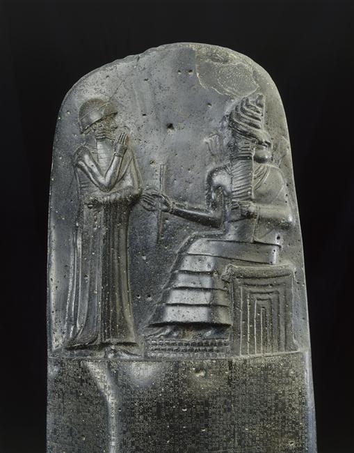 Stèle d'Hammurabi. Suse (Iran). Photo (C) RMN-Grand Palais (musée du Louvre) / Hervé Lewandowski