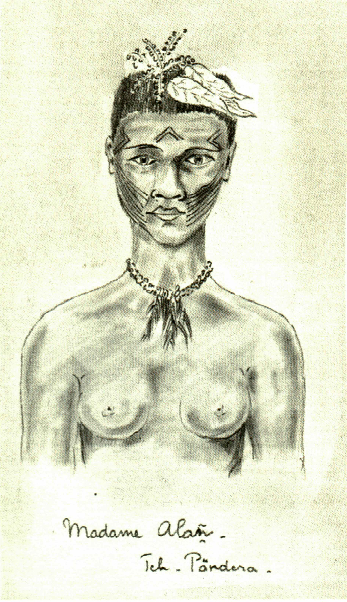Madame Alan, une Orang Asli rencontrée par Jacques de Morgan dans le Pérak, en Malaisie.