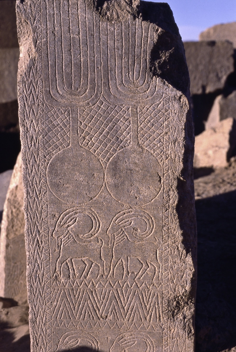 Décor d'un pilier du temple
