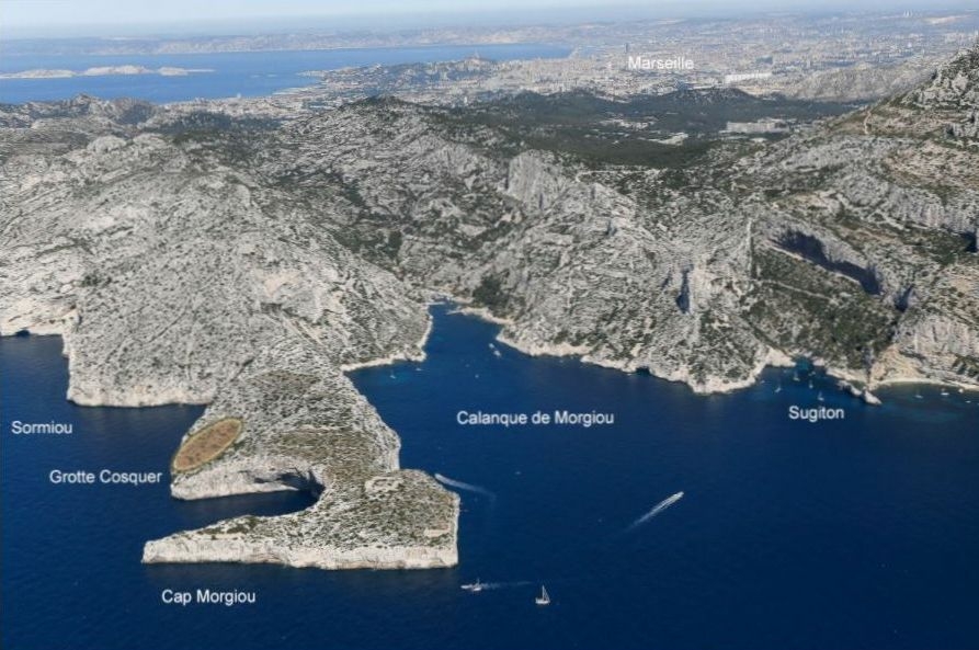 Le cap Morgiou et Marseille