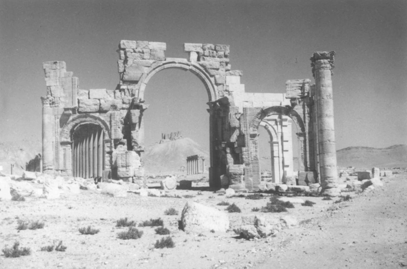 Palmyre, l'arc monumental