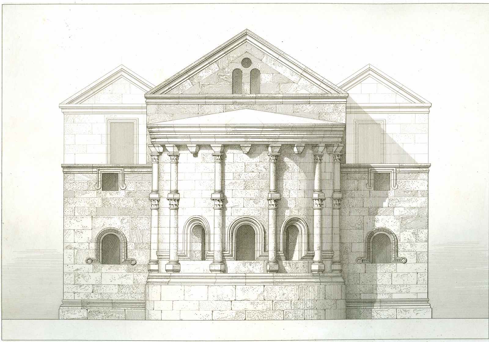Relevé du chevet est de Saint-Syméon par De Vogüé