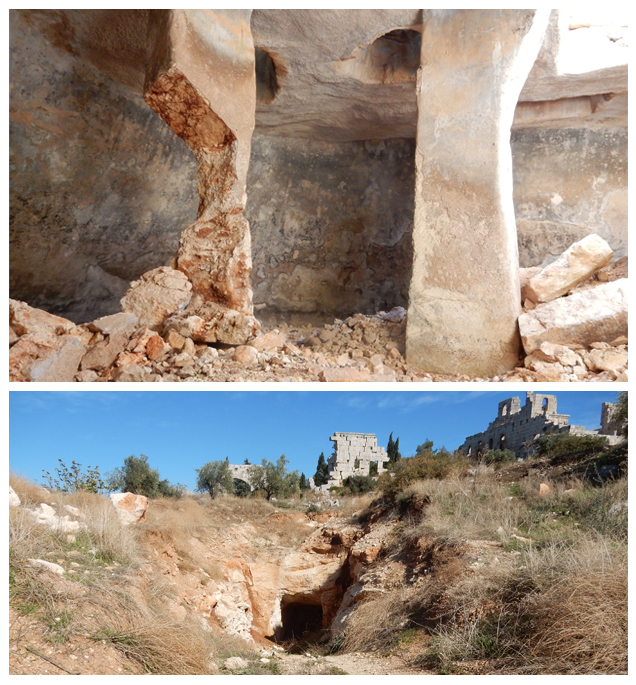 Dégât de la citerne au sud-ouest du baptistère