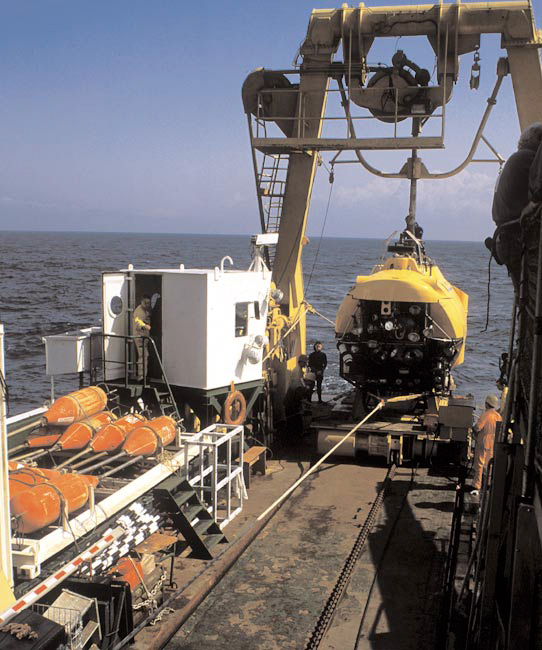 Photographie du Nautile avant sa plongée