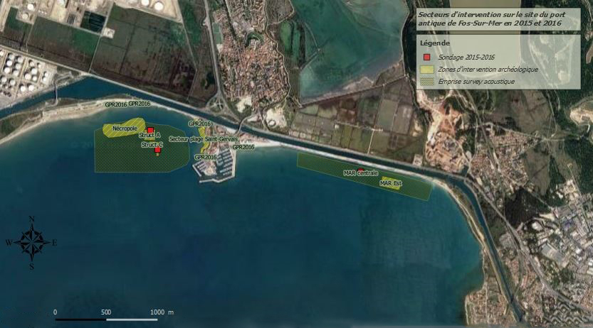Photographie aérienne du site de Port de Fos