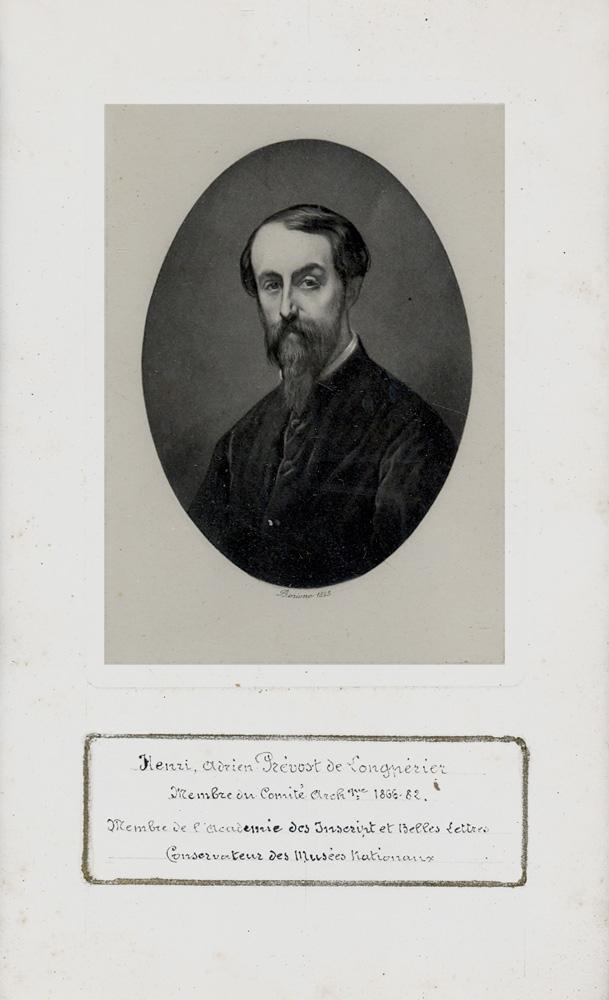 Portrait avec description d'Adrien de Longpérier