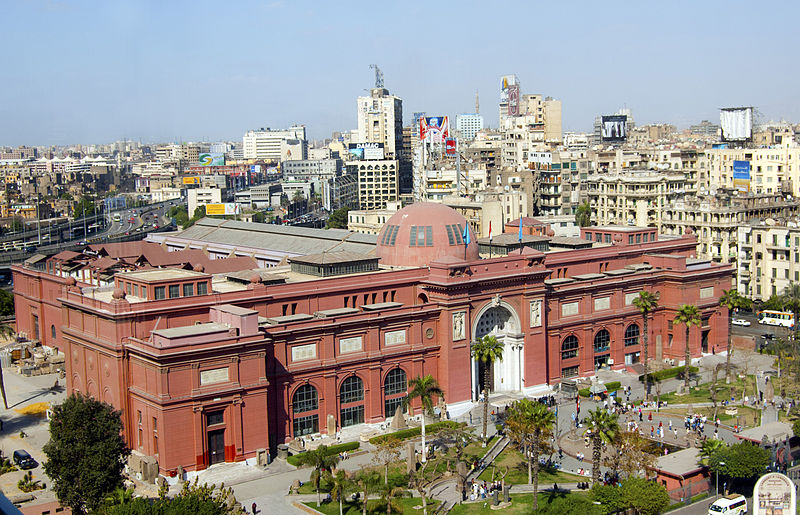 Photographie du musée du Caire, dont la fondation a été amorcée par Jacques de Morgan.