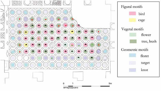 Plan schématique de la mosaïque