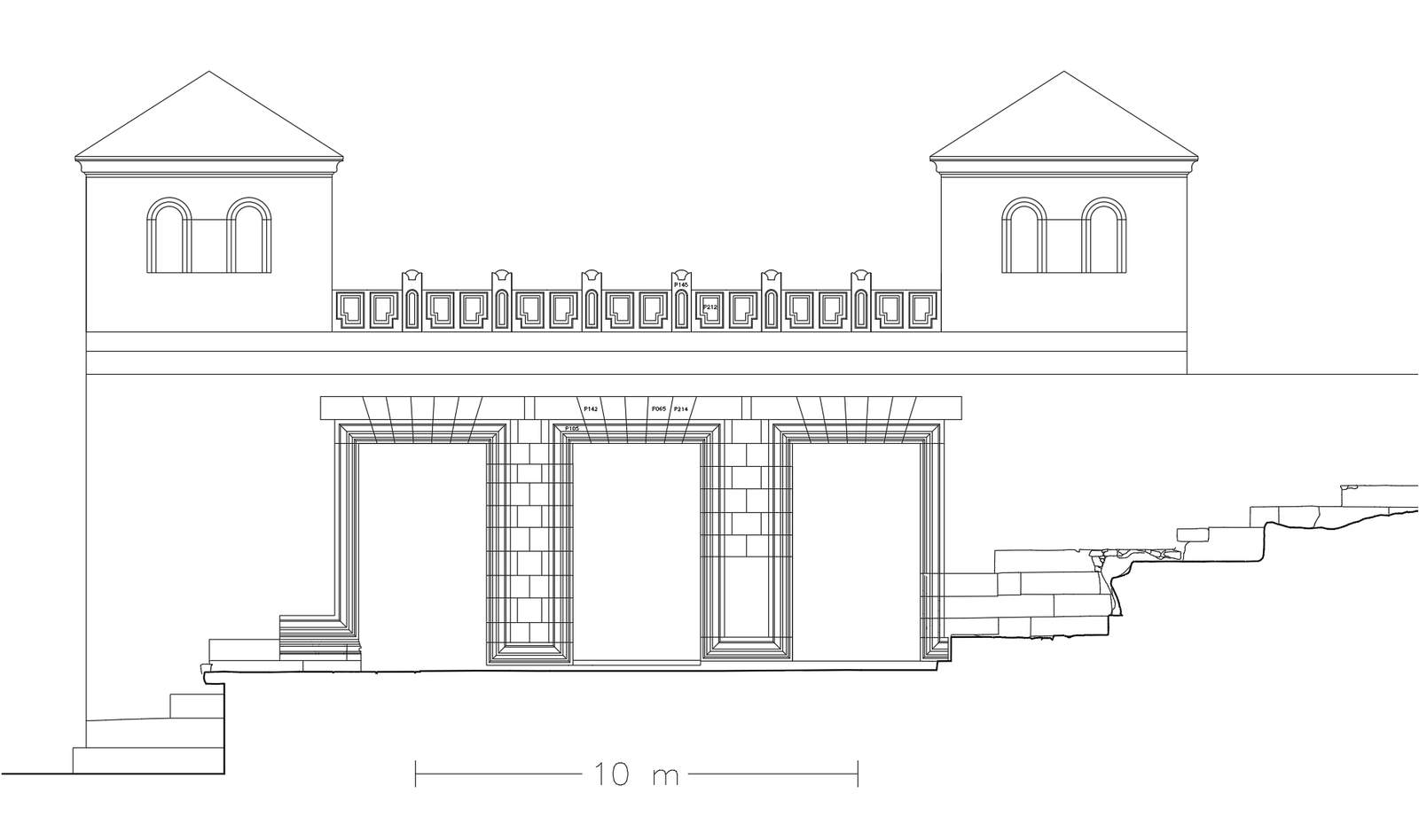 Restitution du propylée