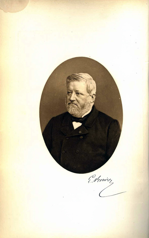 Portrait accompagné de la signature de Léon Renier