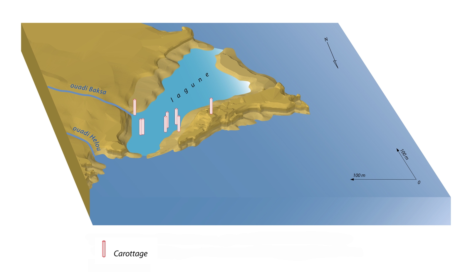 Ras Ibn Hani, une île rocheuse.