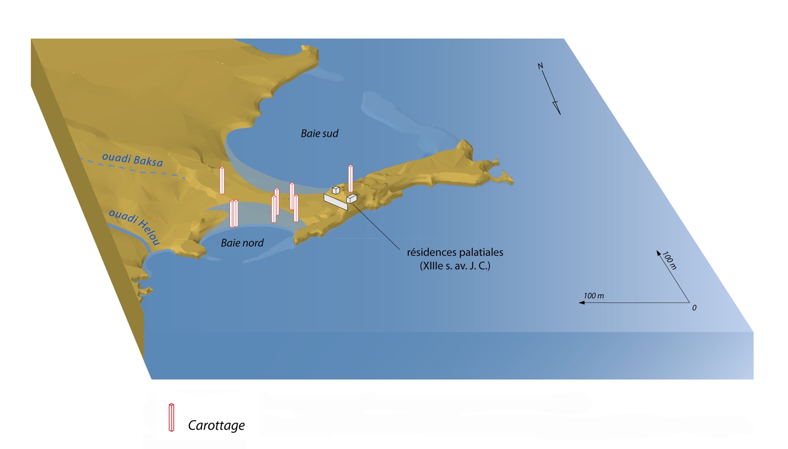 Ras Ibn Hani devient une presqu'île.