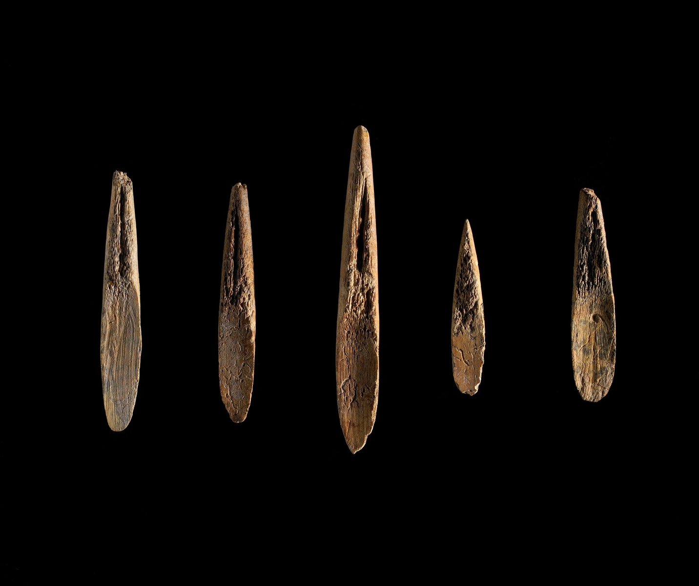 Sagaies de type Lussac-Angles. © RMN-Grand Palais (Musée d'Archéologie nationale ) / Thierry Ollivier