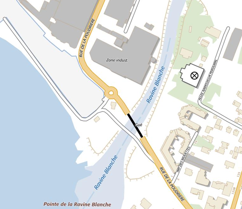 Preserved surveyed areas on the IGN plan