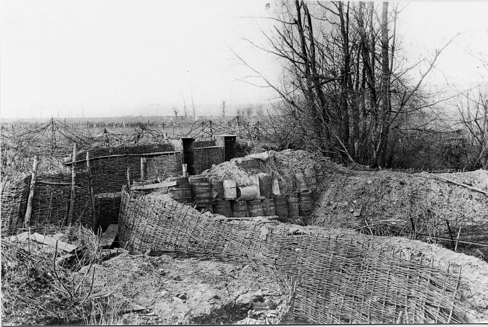Vue de la tranchée allemande sur le site de Bucy-le-Long