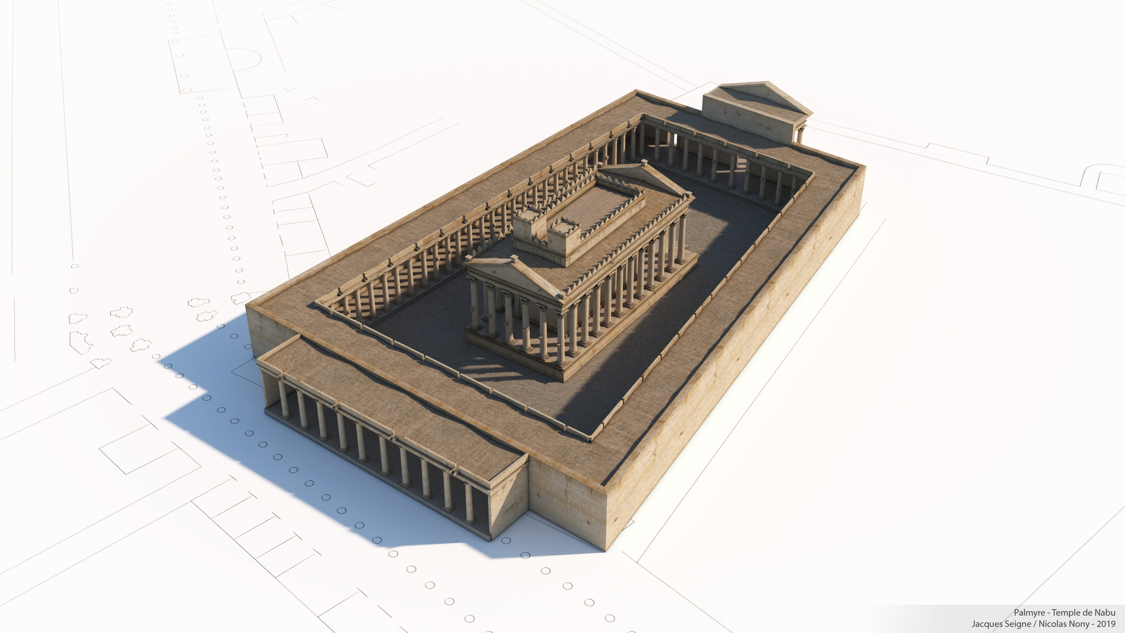 État 2b du sanctuaire de Nabû à Palmyre