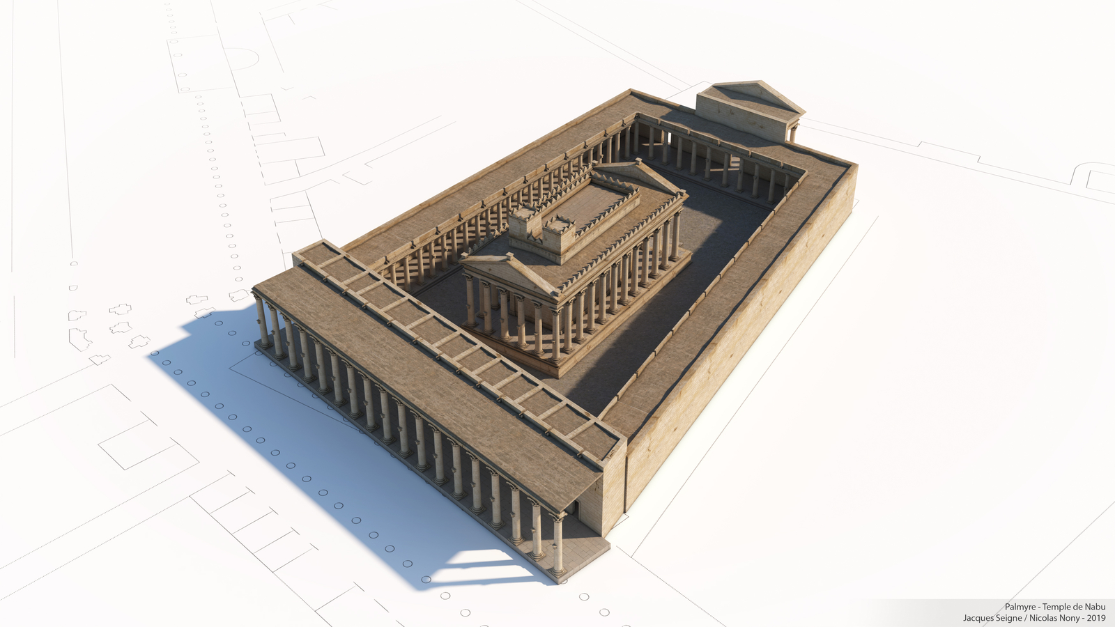 État 3b du sanctuaire de Nabû à Palmyre