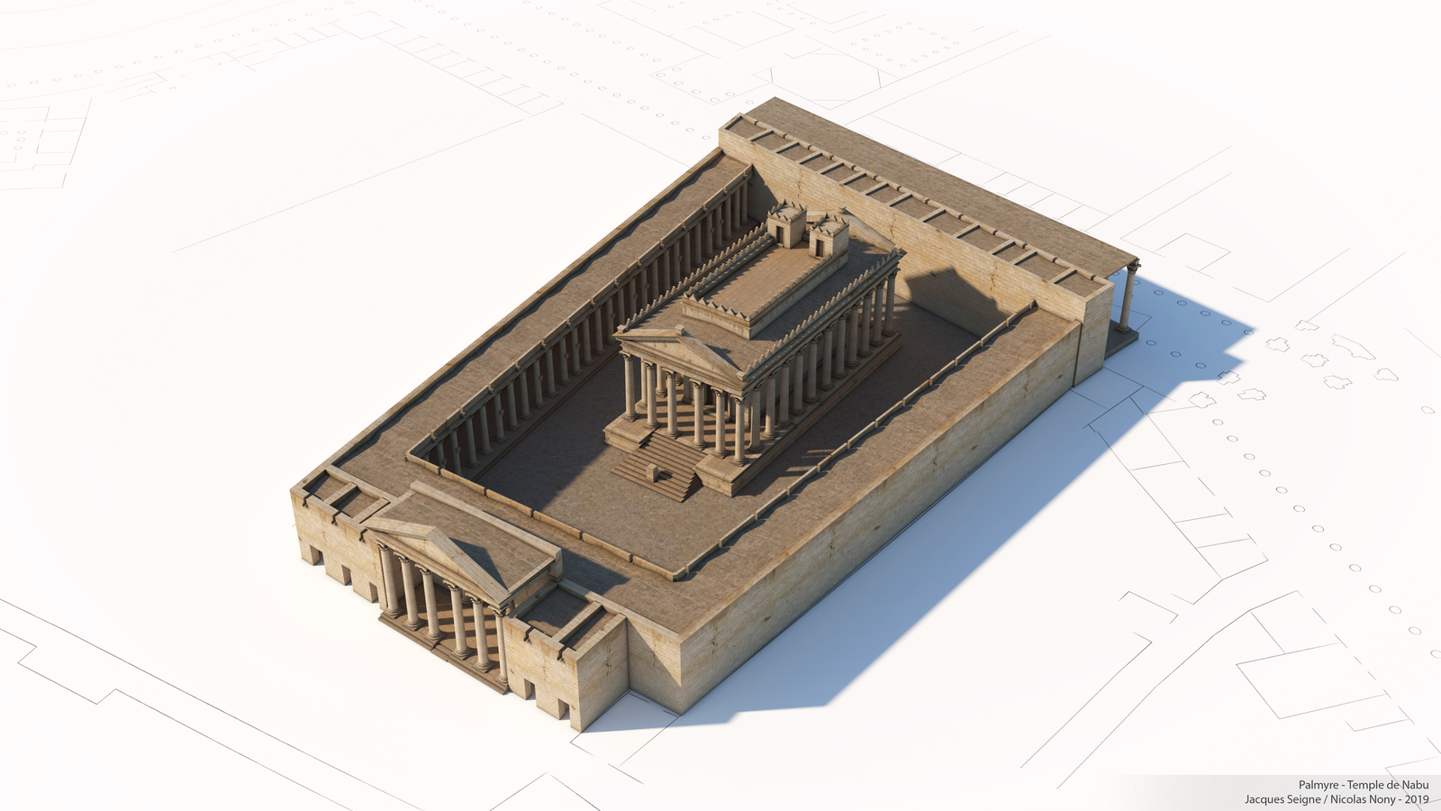 État 4a du sanctuaire de Nabû à Palmyre