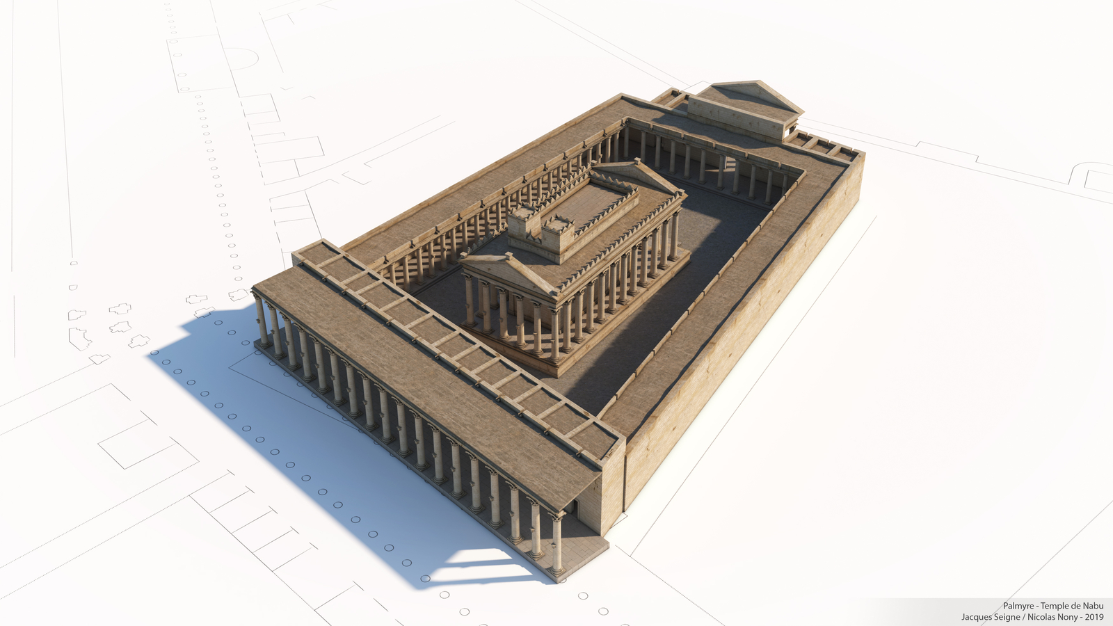 État 4b du sanctuaire de Nabû à Palmyre