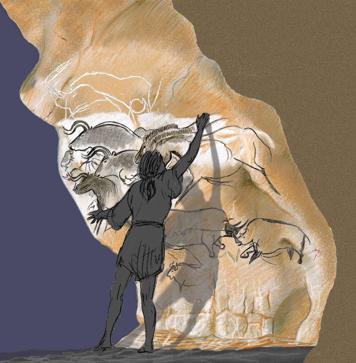 Les 4 chevaux : le premier cheval (celui du haut)