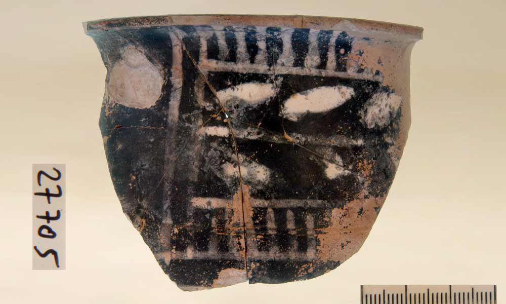 Imitation marseillaise d'un vase à boire grec (canthare de Saint-Valentin) (425/400 av. n. è.). 