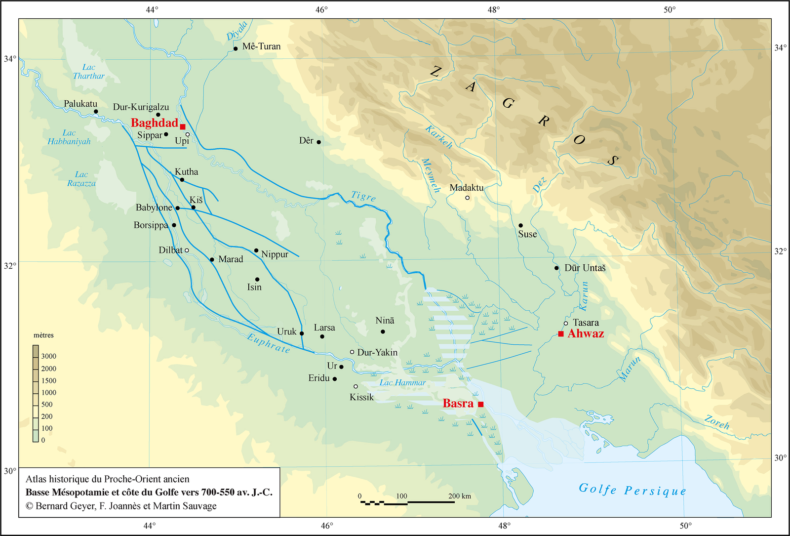 Carte de la Babylonie