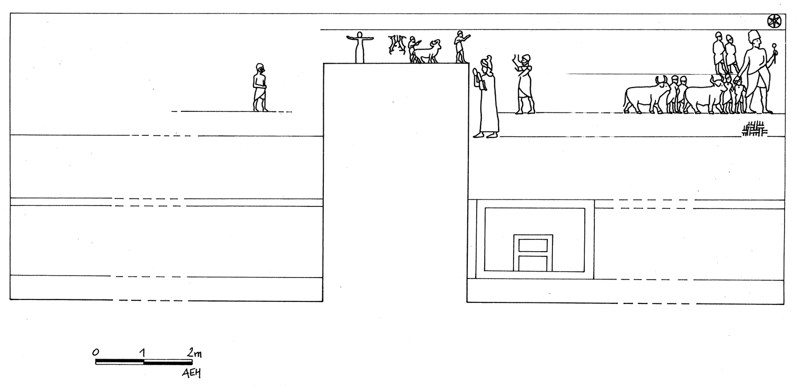 Décors de la cour du Palmier (Cour 106)