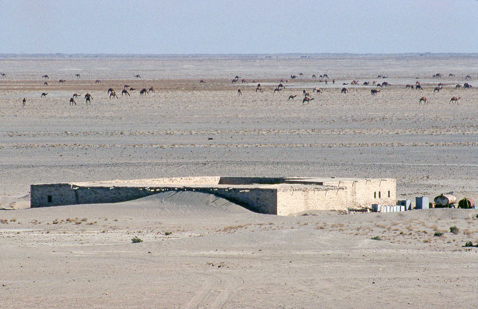La maison de fouille. © Mission Archéologique française de Larsa-‘Oueili, cliché Joël Suire