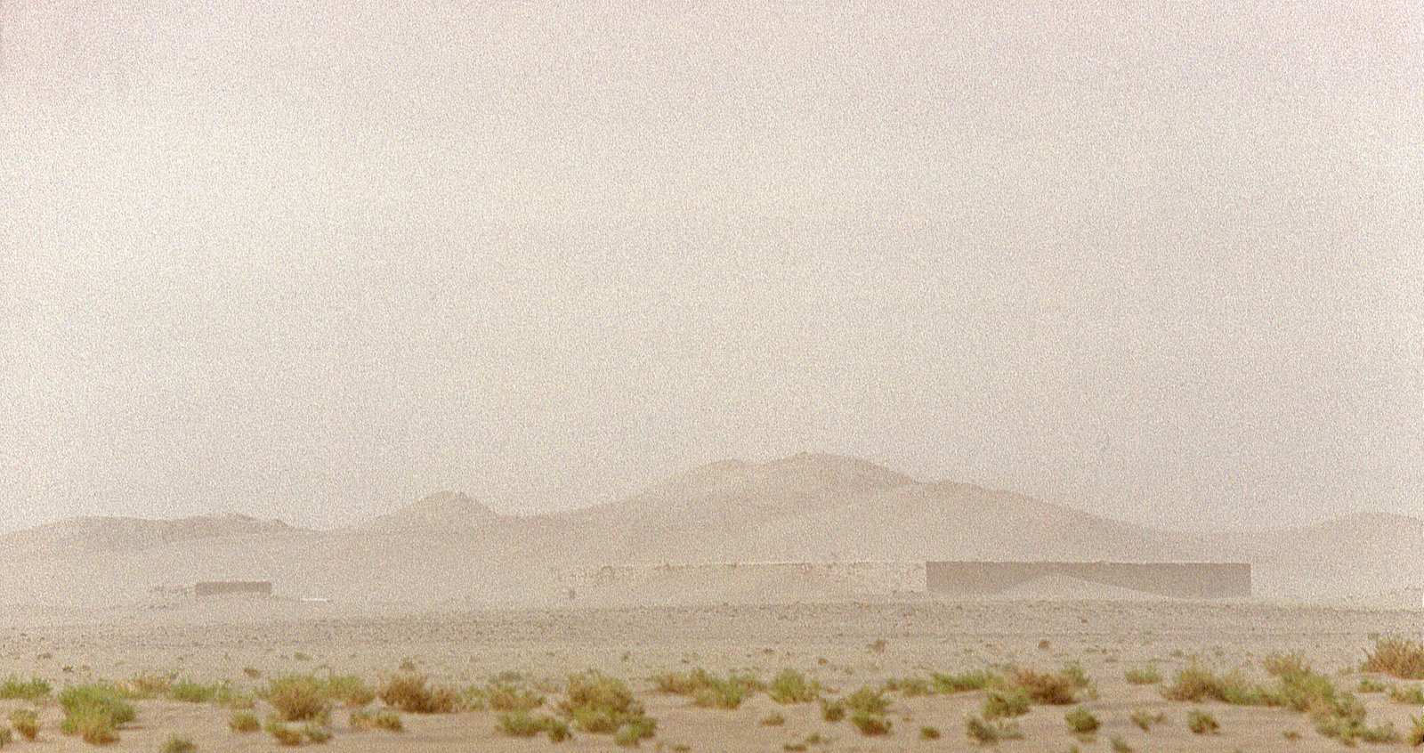 La maison dans un vent de sable. © Mission Archéologique française de Larsa-‘Oueili, cliché Joël Suire