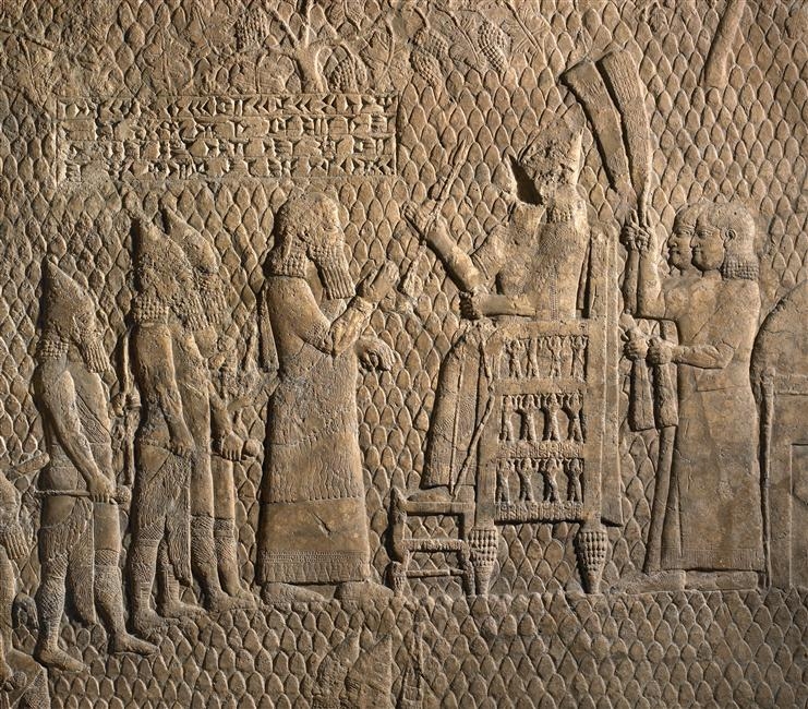 Orthostate représentant le roi assyrien Sennachérib