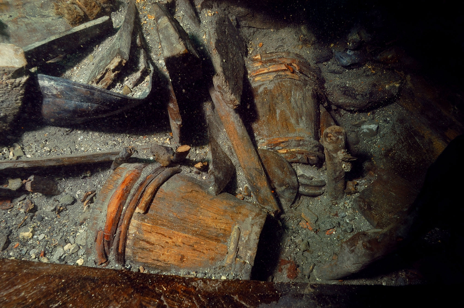 Vue sous-marine d'objets in situ