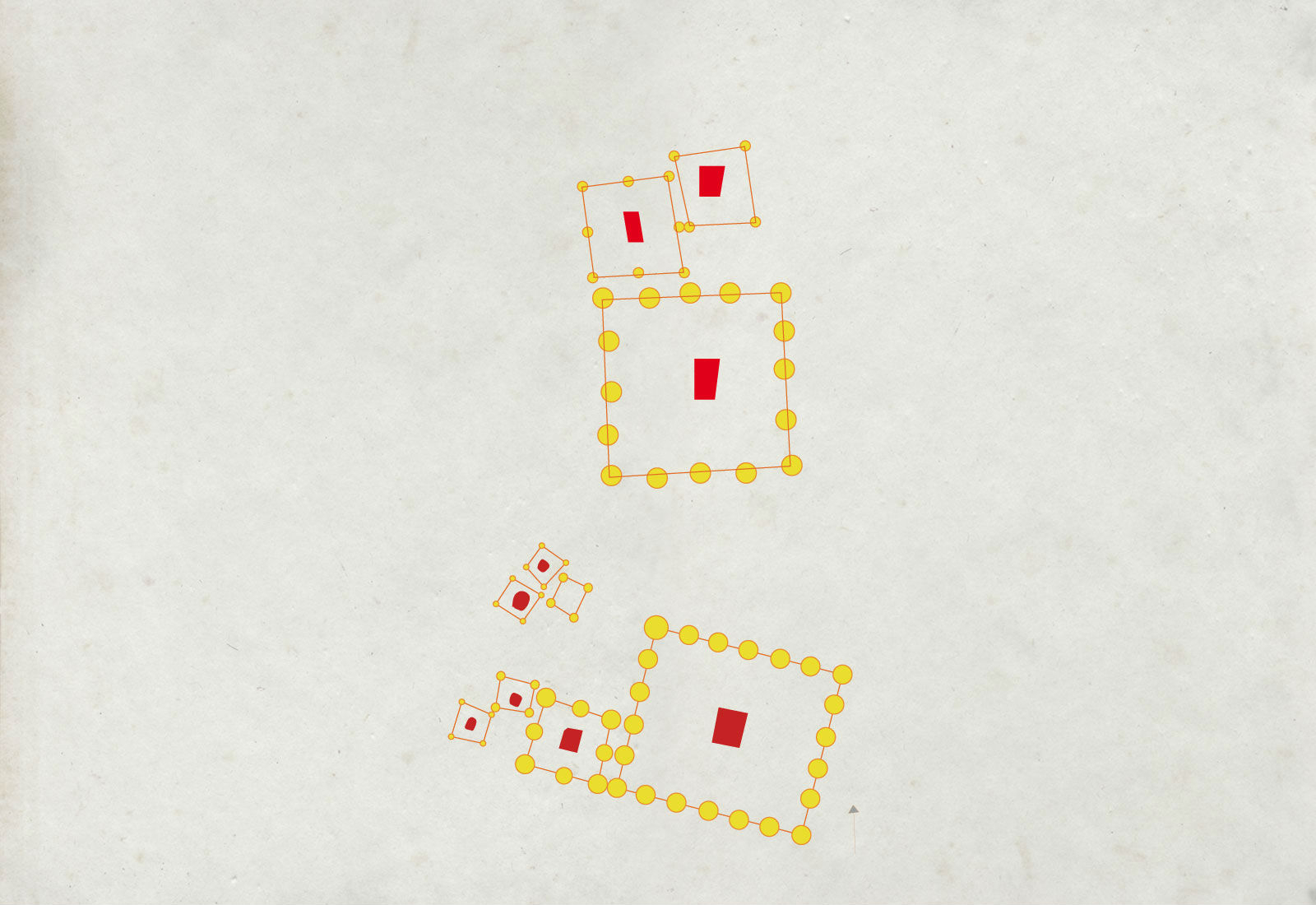 Assemblages des batiments d'Acy-Romance et de Thugny-Trugny