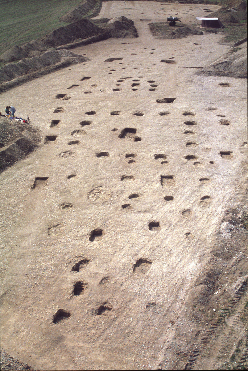 La nécropole de La Noue Mauroy en cours de fouille
