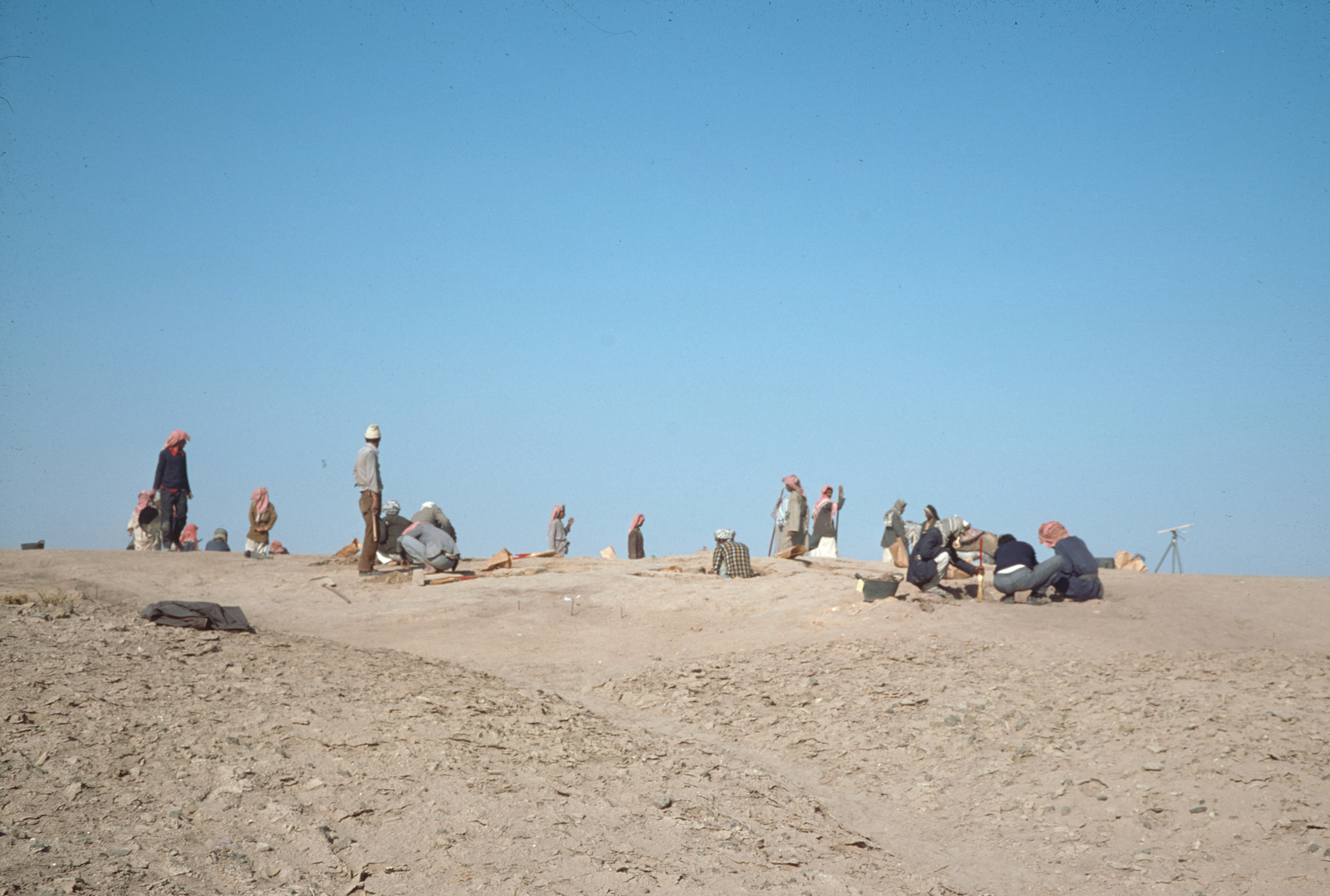 Les fouilles de Tell el ‘Oueili. © Mission Archéologique française de Larsa-‘Oueili, ARCH. MAE, JLH273_09_05
