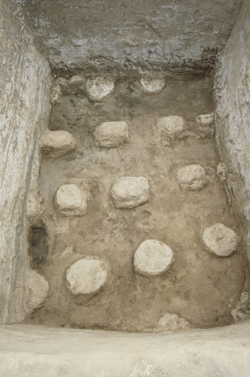 Un grenier à piles. © Mission Archéologique française de Larsa-‘Oueili, ARCH. MAE, JLH278_09_001, cliché Jean-Daniel Forest